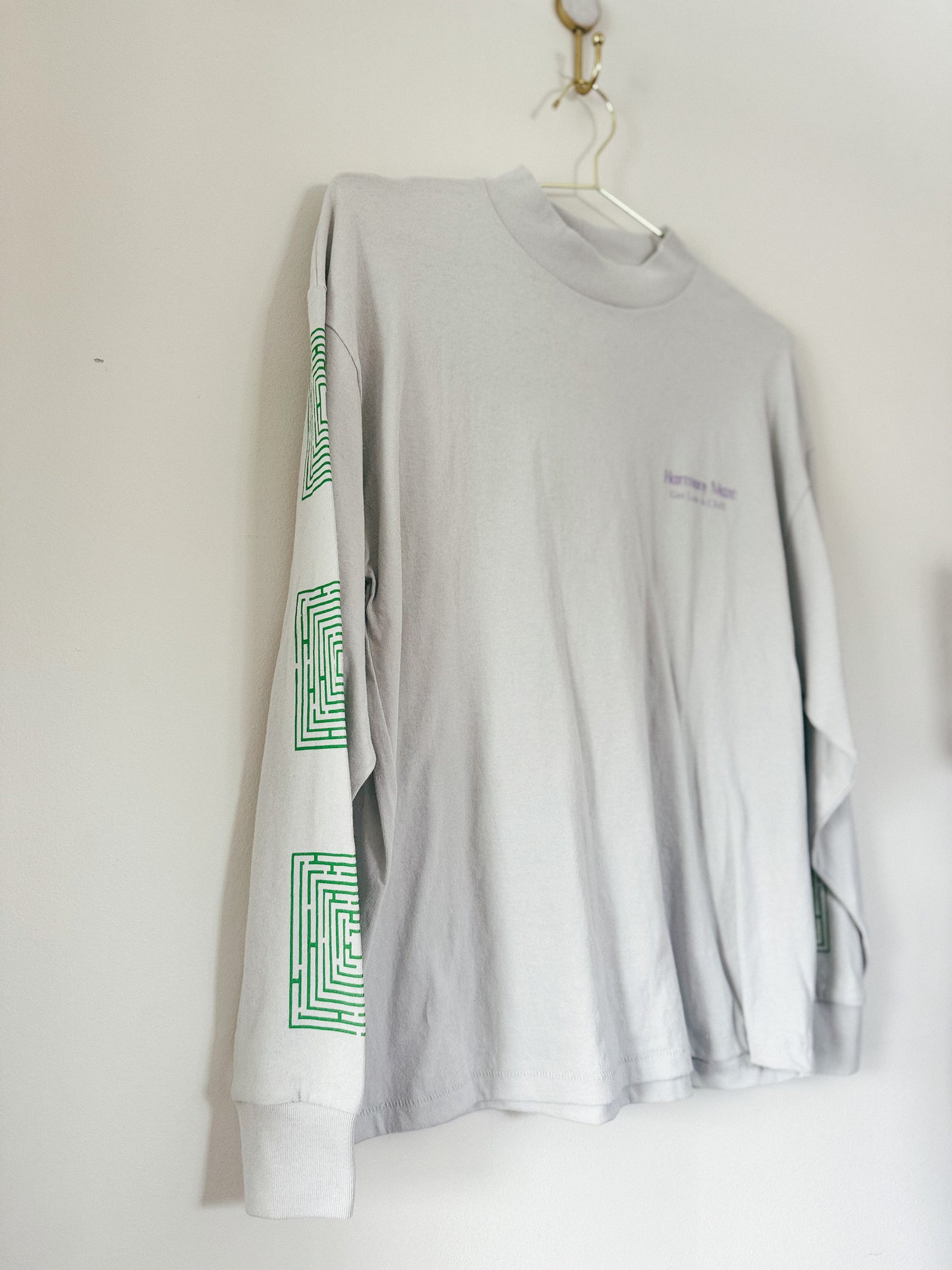 UO Harmony Maze Oversized Long Sleeve Tee