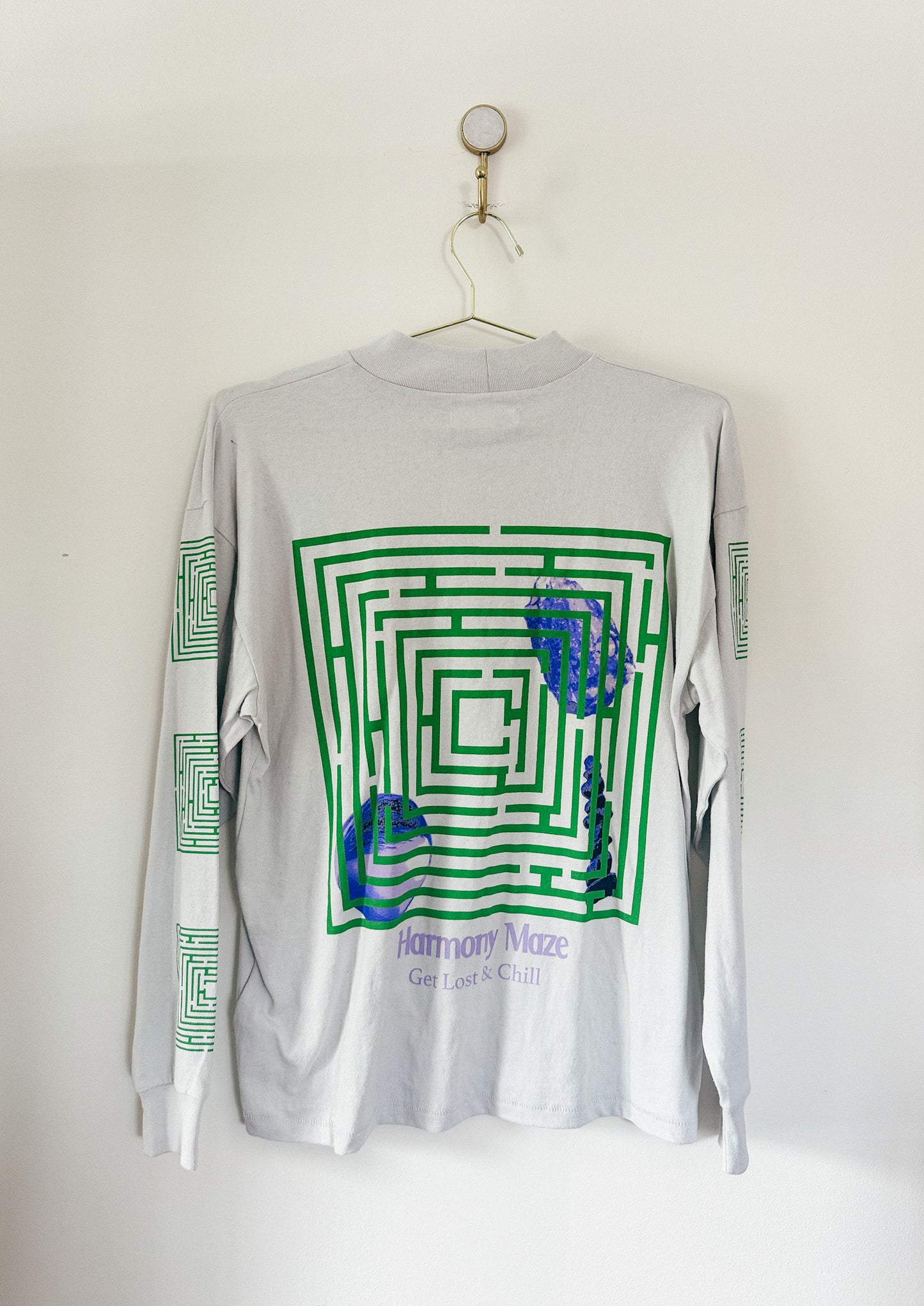 UO Harmony Maze Oversized Long Sleeve Tee