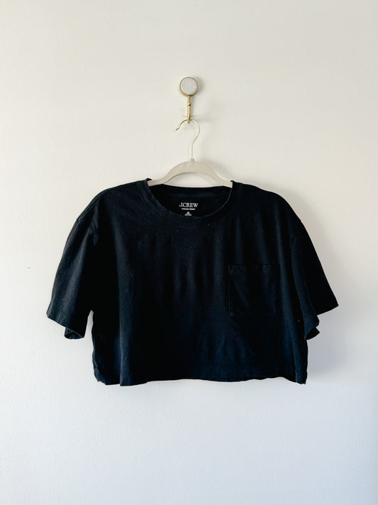 J. Crew Vintage Jersey Cropped Pocket T-Shirt