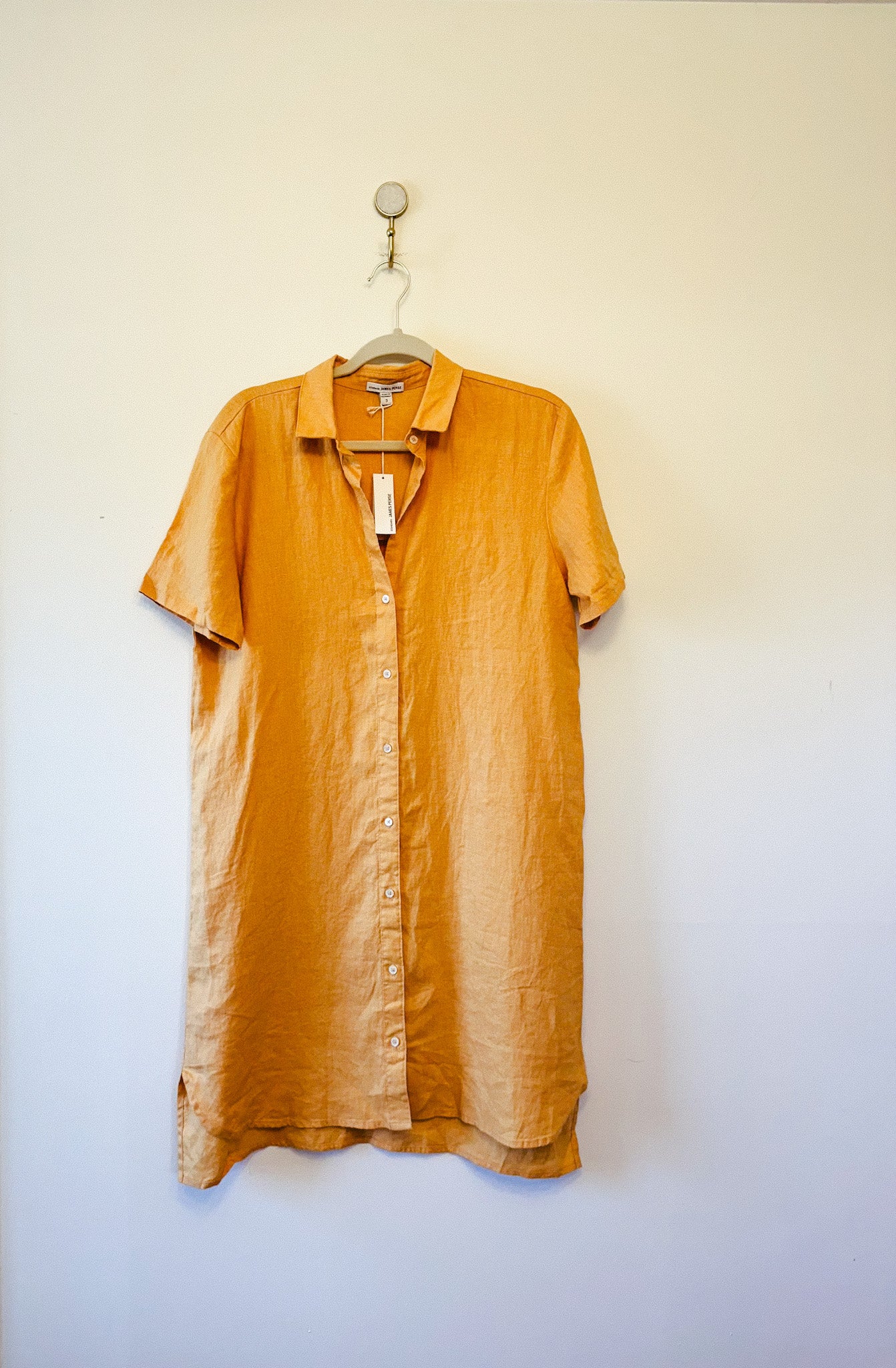 James Perse 100% Linen Shirtdress