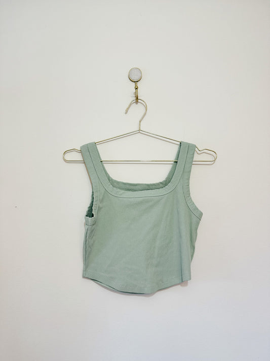 Madewell The Tailored Crop Tank in Sleekhold