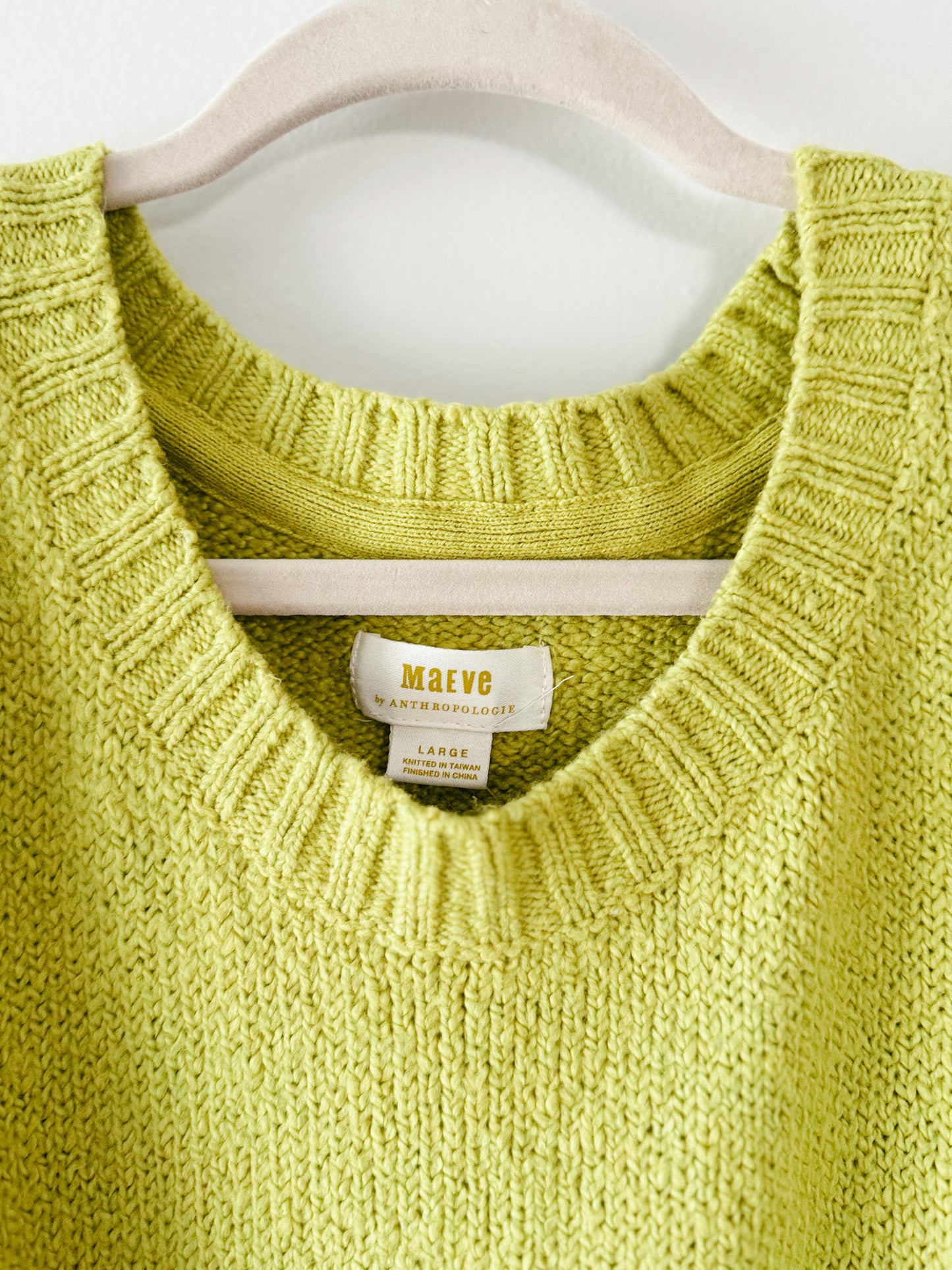 Maeve Crewneck Puff-Sleeve Sweater