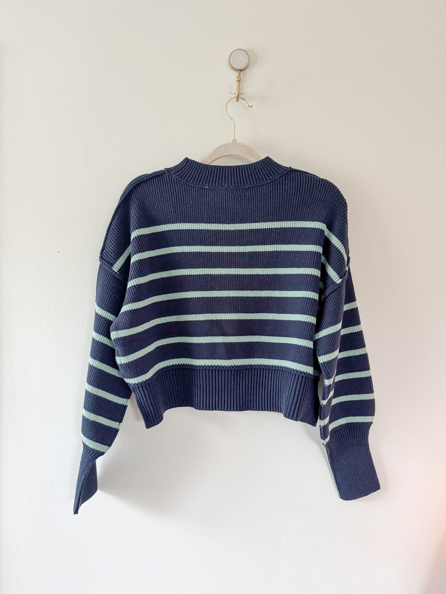 Free People Striped Easy Street Sweater