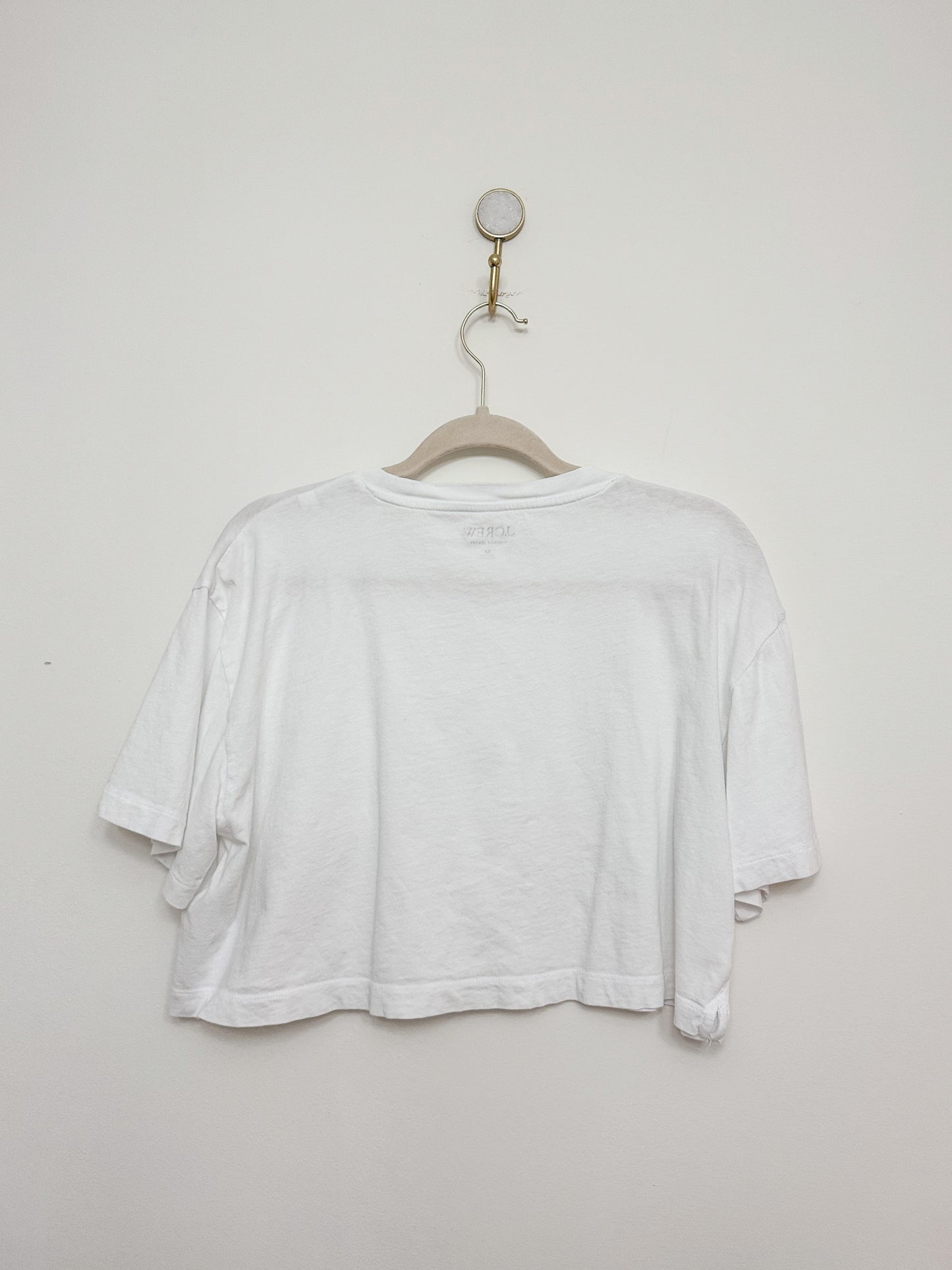 J. Crew Vintage Jersey Cropped Pocket T-Shirt