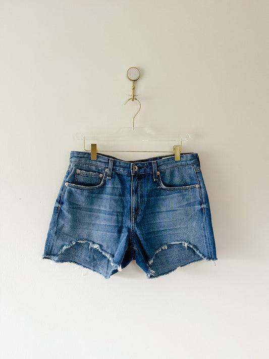 rag & bone Dre Low Rise Cutoff Denim Shorts