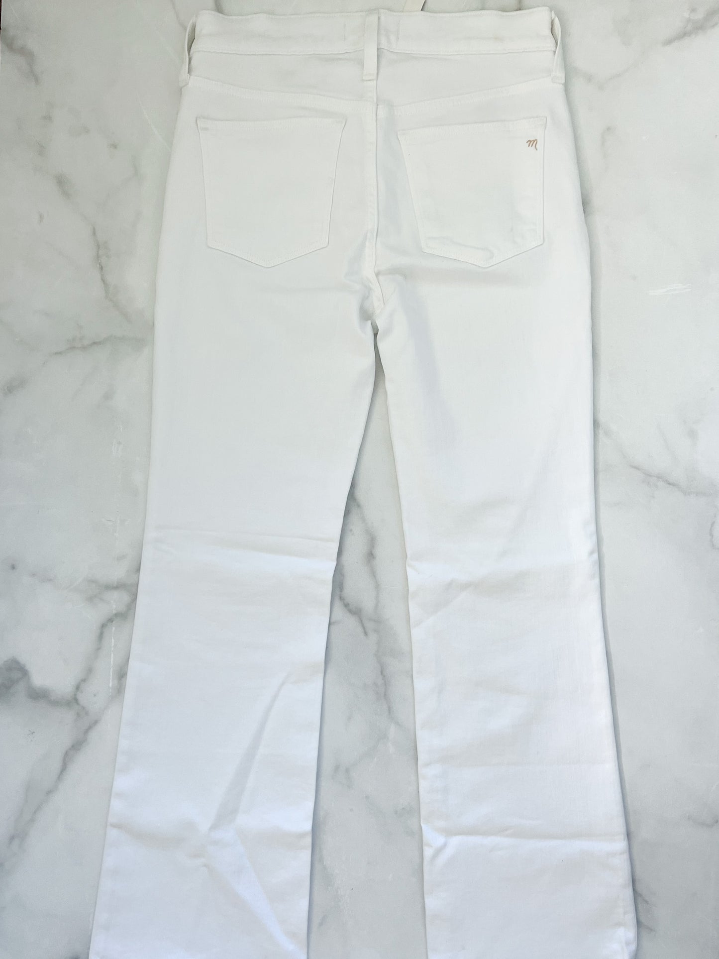 Madewell Kick Out Crop Jeans in Pure White