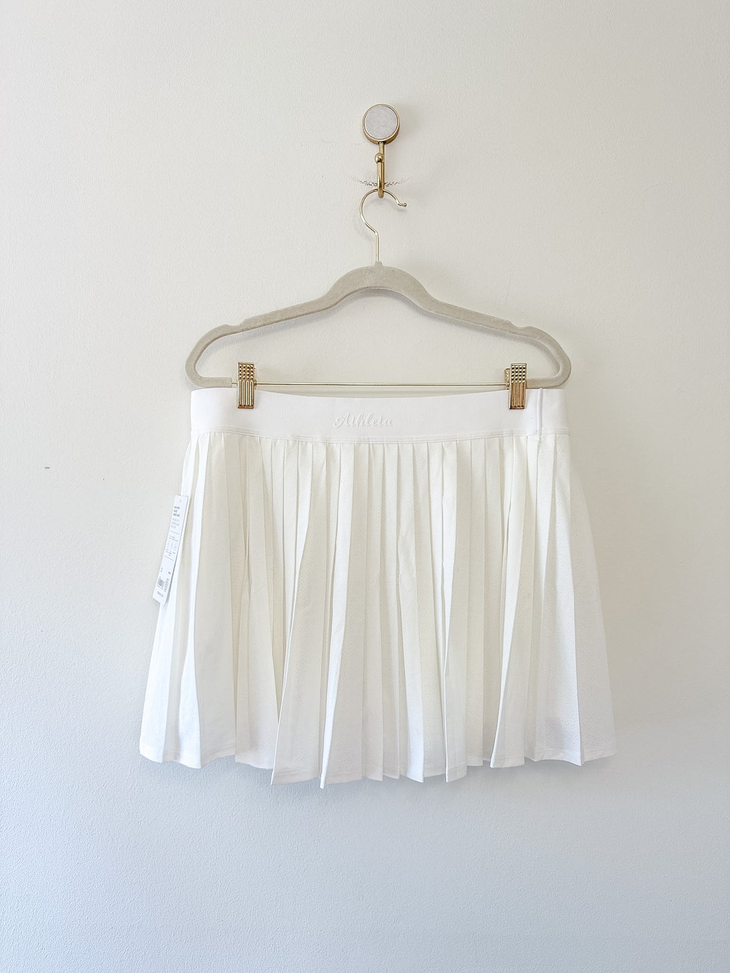 Athleta Match Point Pleated Laser Cut Skort