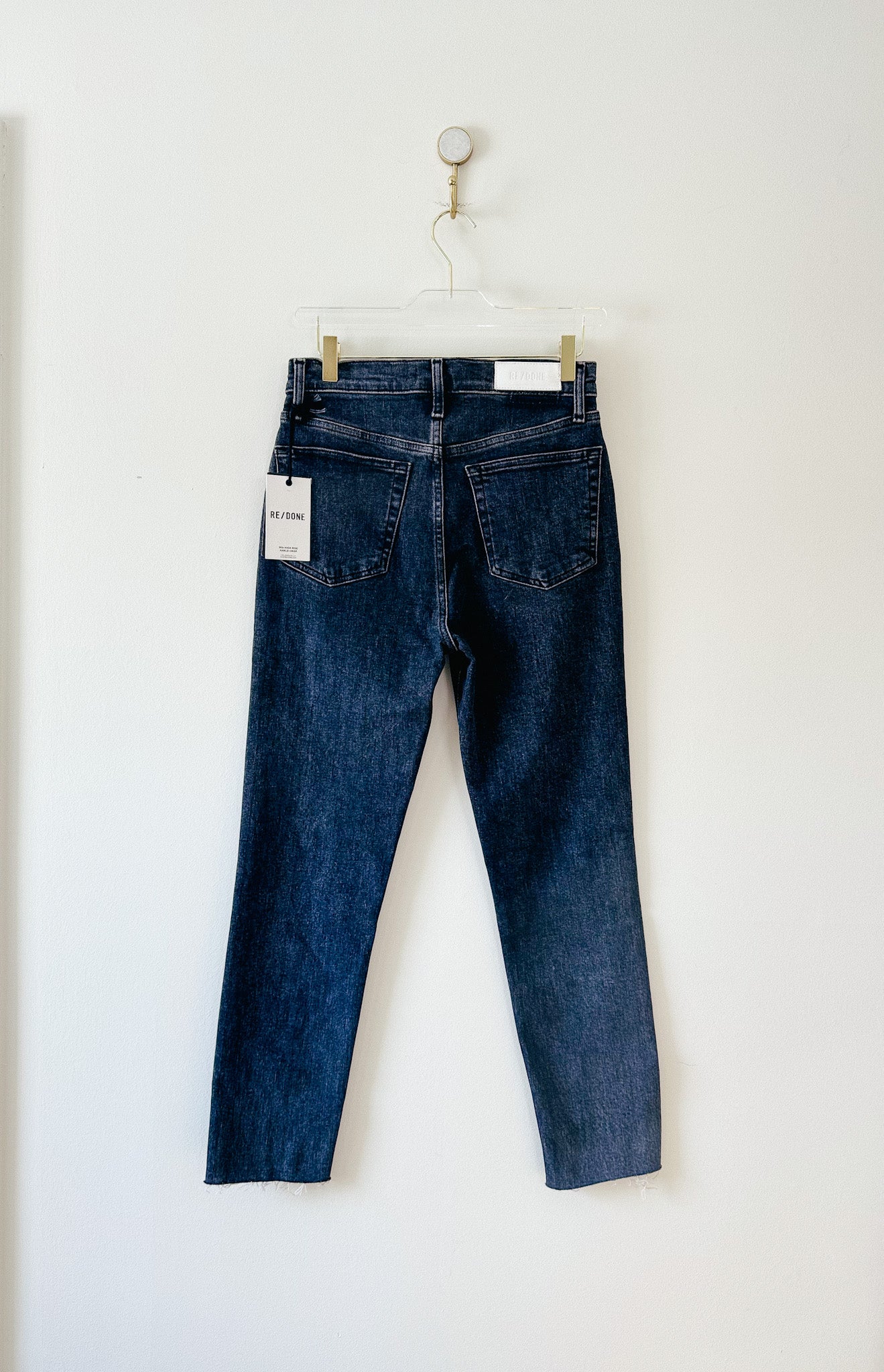 RE/DONE 90s High Rise Jeans in Stone Noir