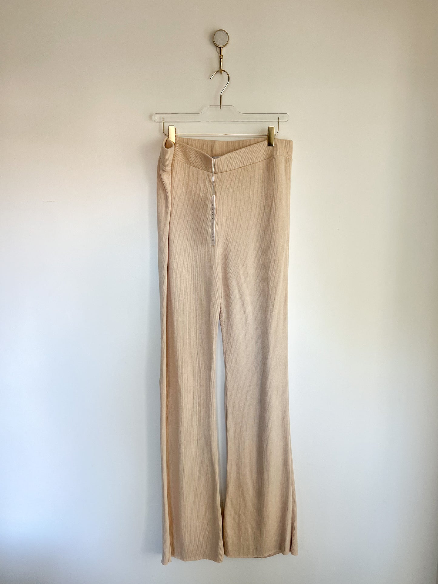 Wildfox Trenton Hoodie and Cora Wide Leg Pants Set in Wheat