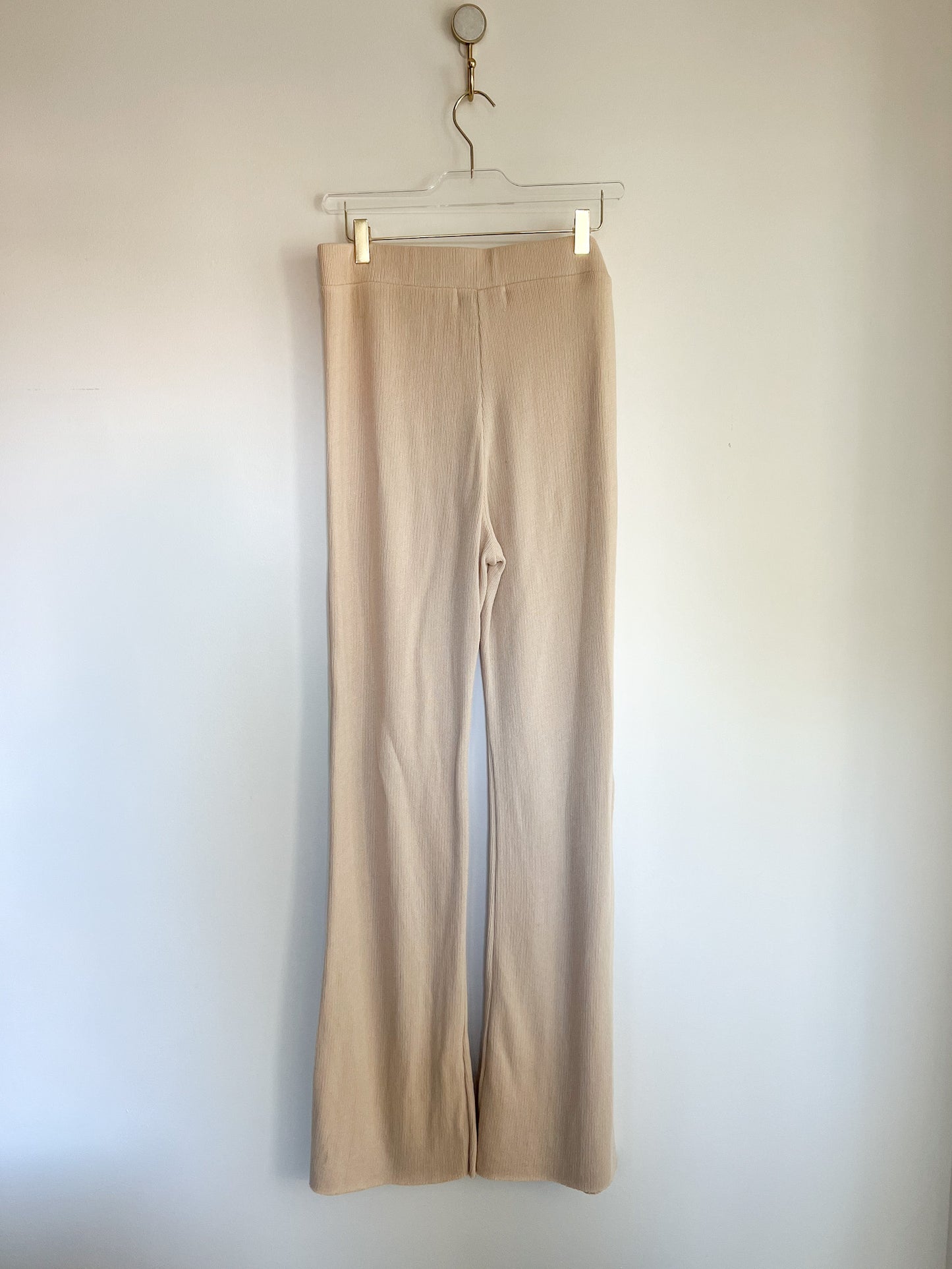 Wildfox Trenton Hoodie and Cora Wide Leg Pants Set in Wheat