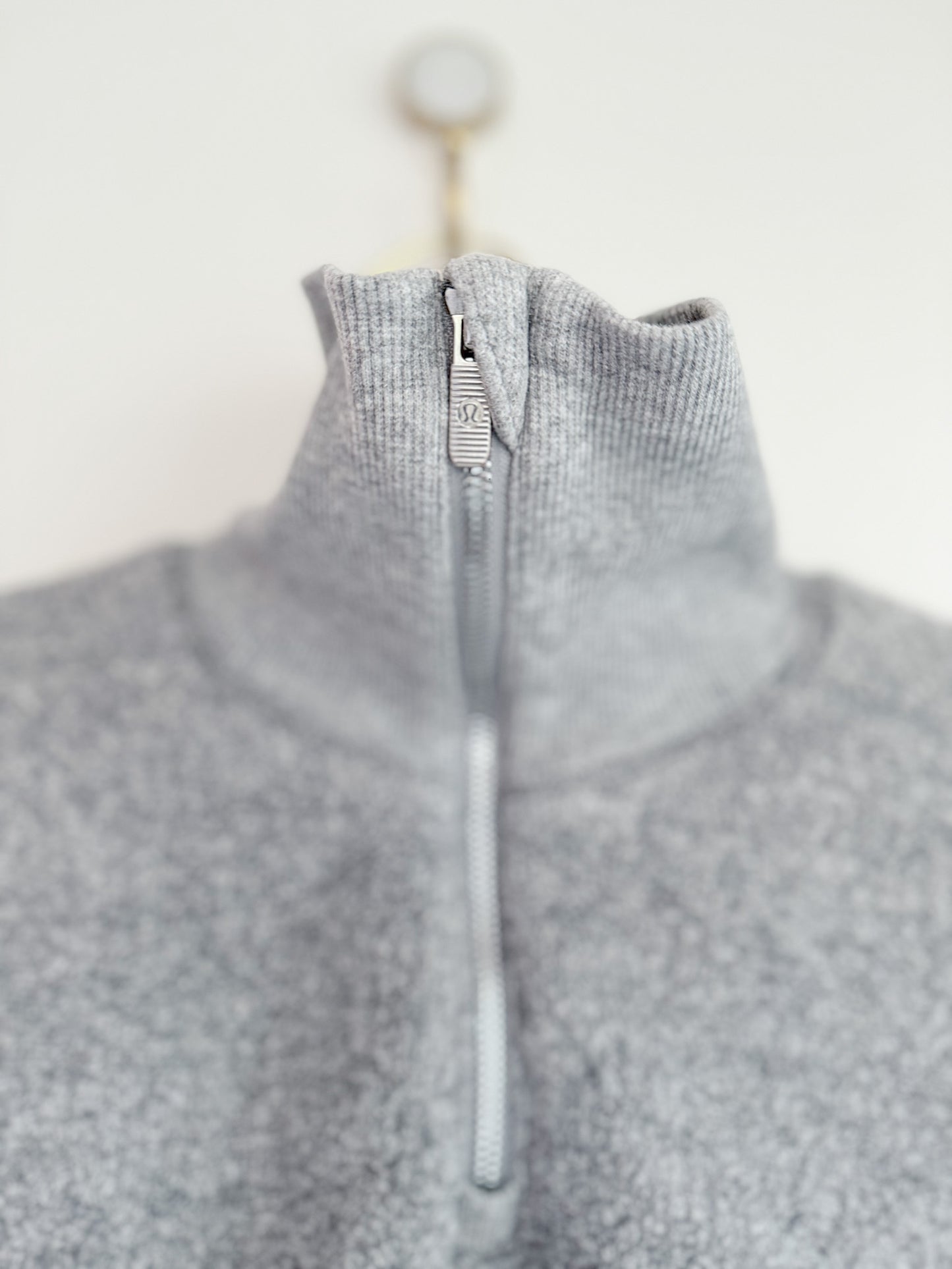 Lululemon Stand Out Sherpa 1/2 Zip Heathered Core Light Grey / Silver Drop