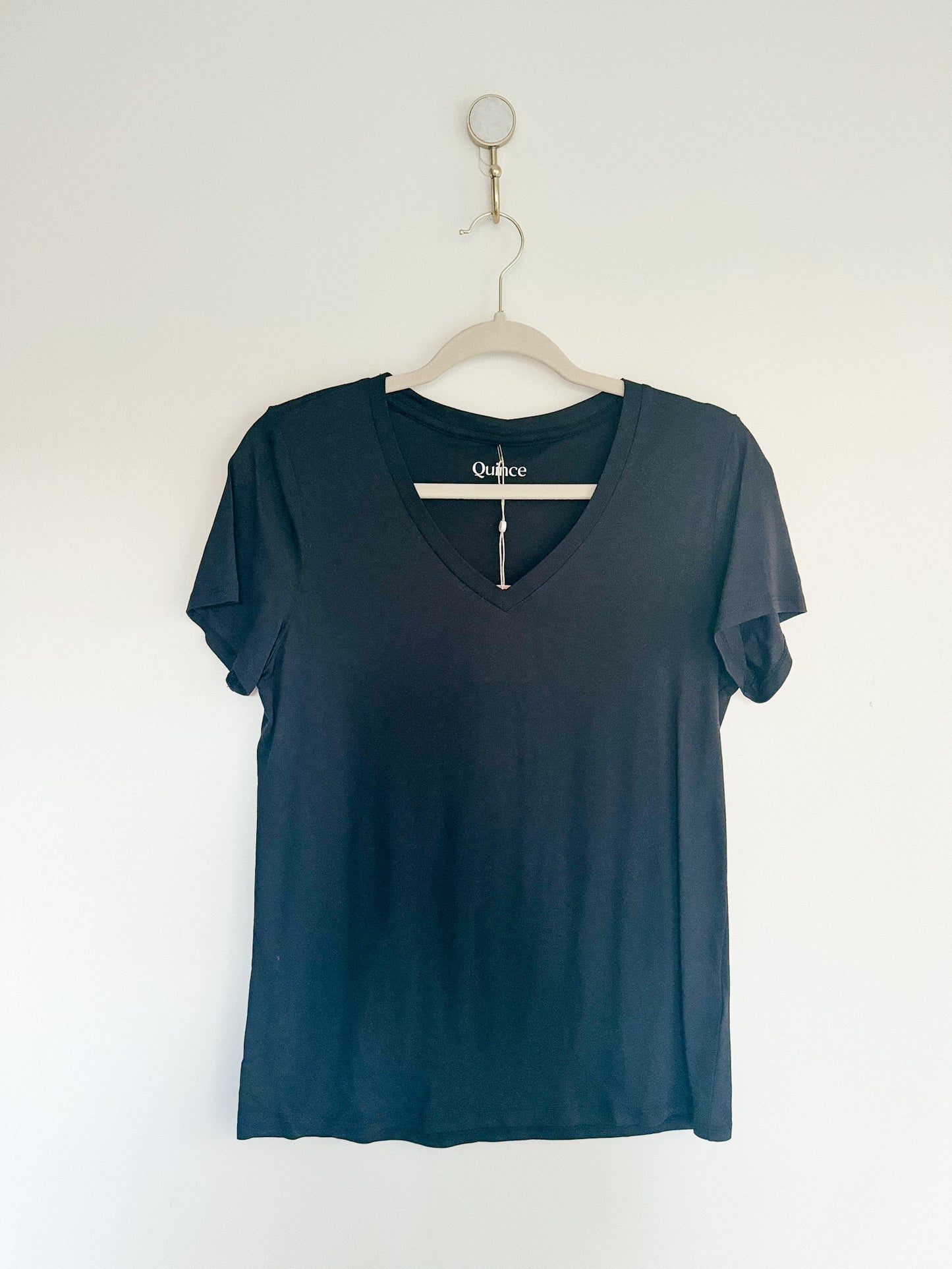 Quince Cotton Modal V Neck Tee