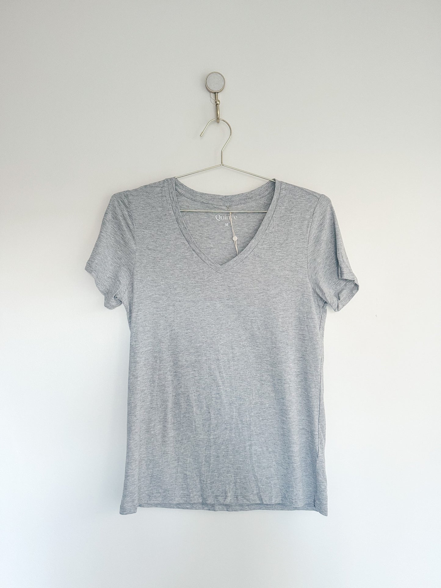 Quince Cotton Modal V Neck Tee