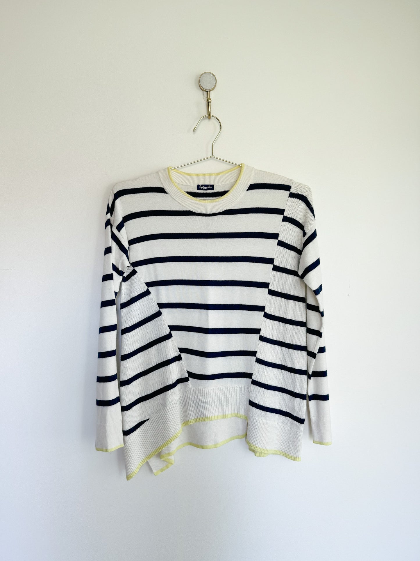 Splendid Avery Stripe Asymmetrical Pullover Sweater