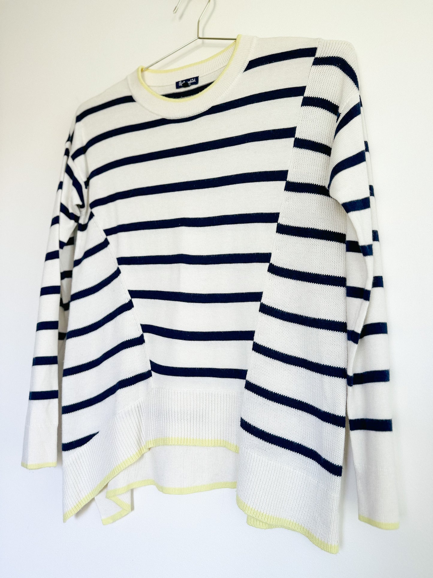 Splendid Avery Stripe Asymmetrical Pullover Sweater