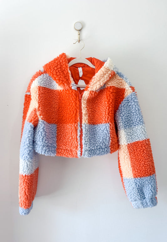 Daily Practice by Anthropologie Crop Hoodie Fleece Jacket