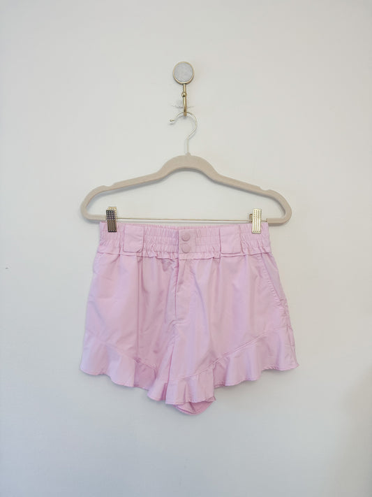Free People FP Movement Wild Child Shorts in Powder Pink