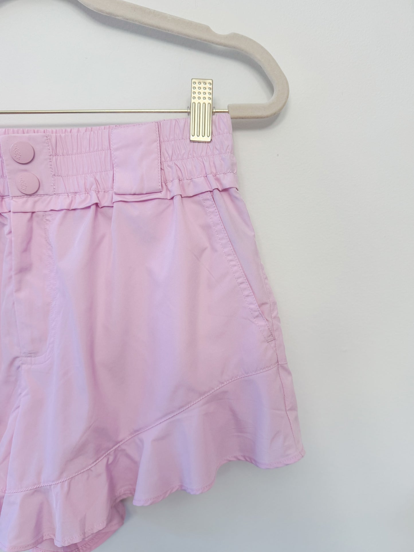 Free People FP Movement Wild Child Shorts in Powder Pink