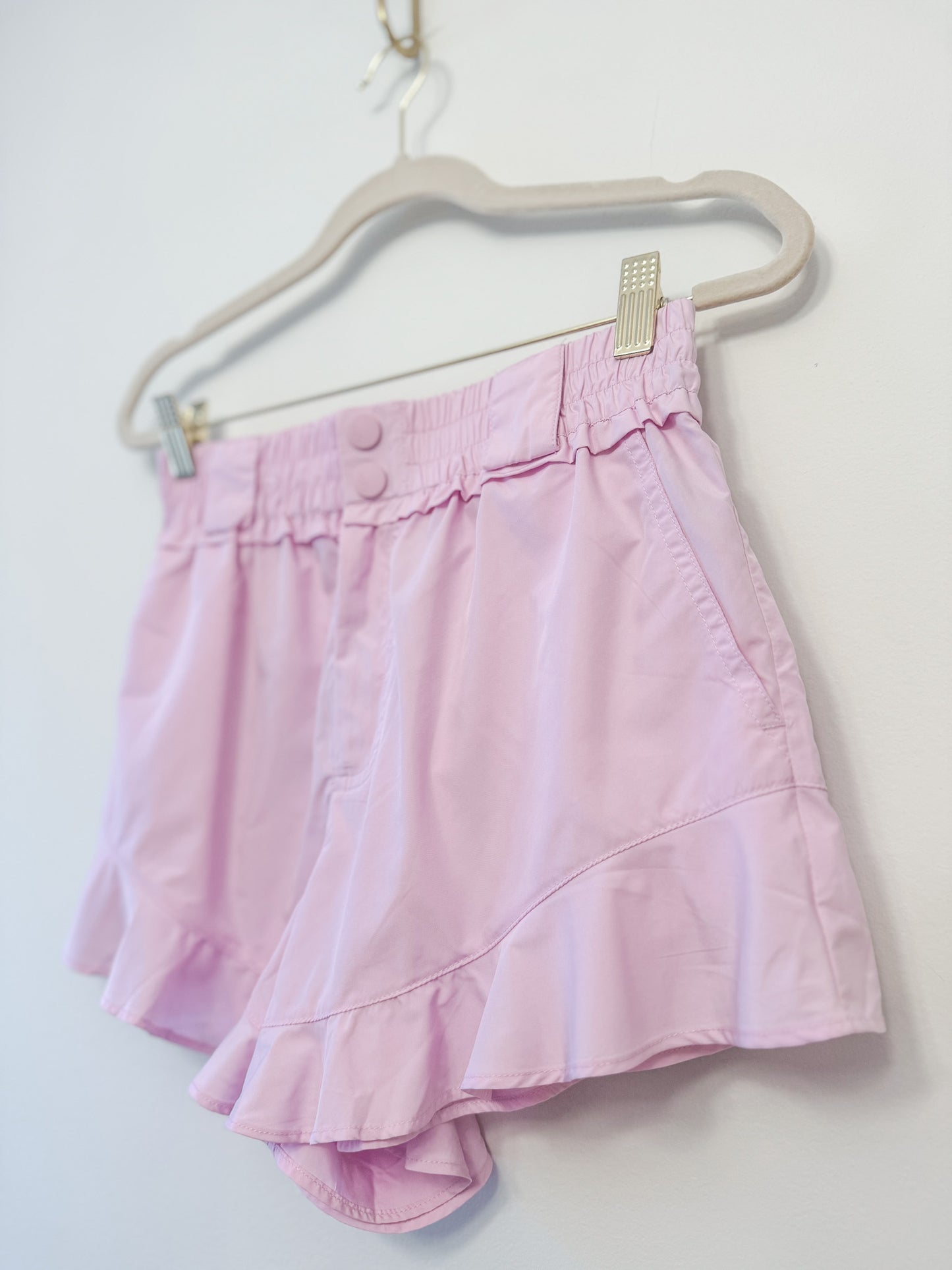 Free People FP Movement Wild Child Shorts in Powder Pink