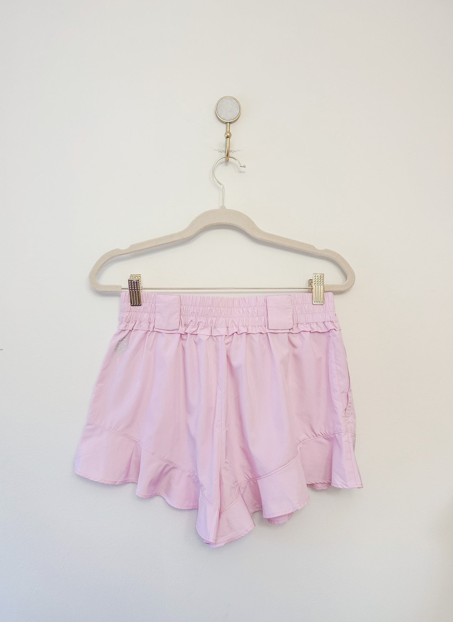 Free People FP Movement Wild Child Shorts in Powder Pink