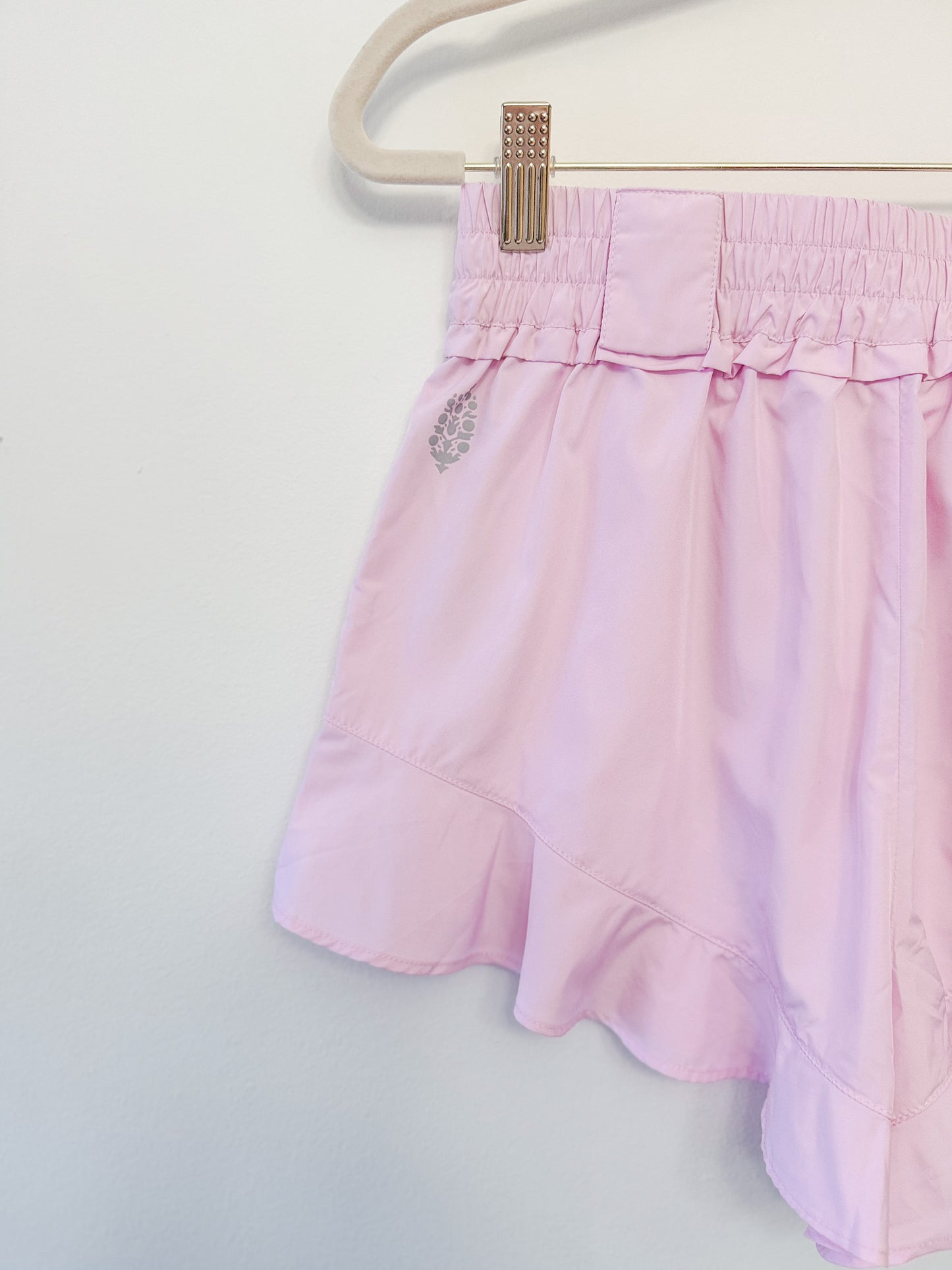 Free People FP Movement Wild Child Shorts in Powder Pink