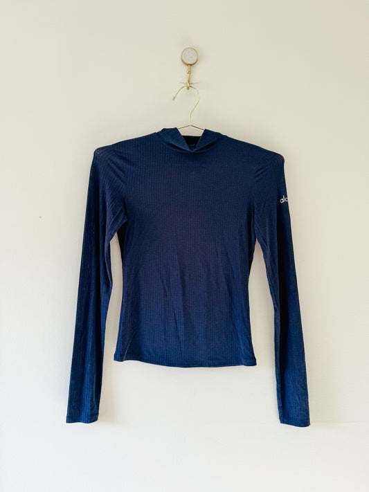 Alo Yoga Wellness Rib Mock Neck Long Sleeve