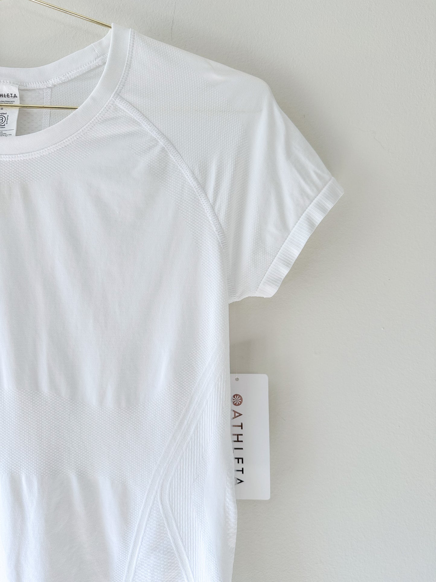 Athleta Momentum Seamless Tee in Bright White