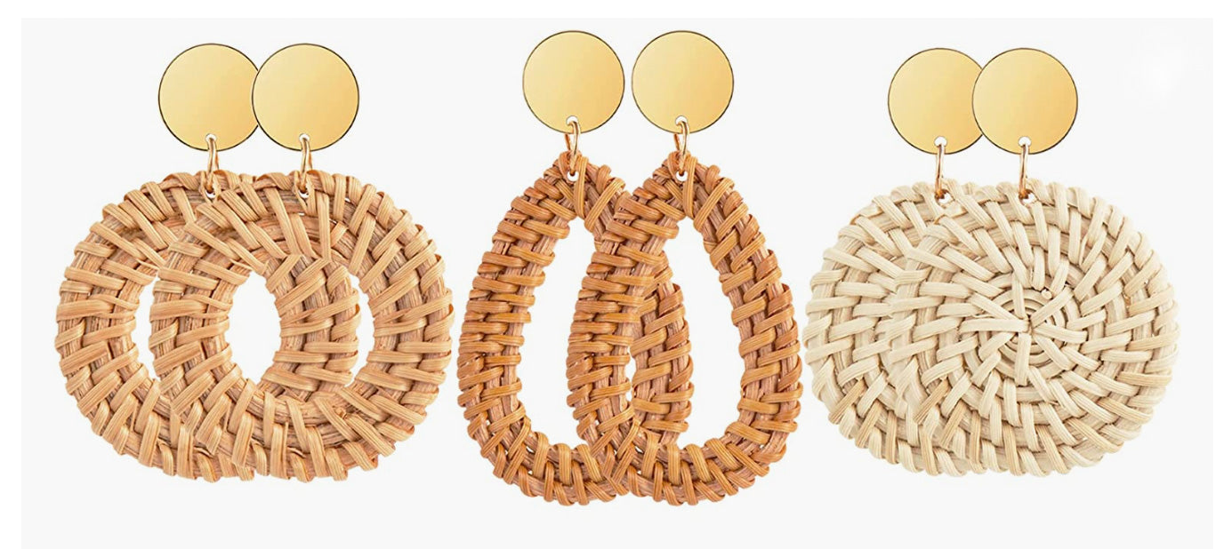 Rattan Earrings