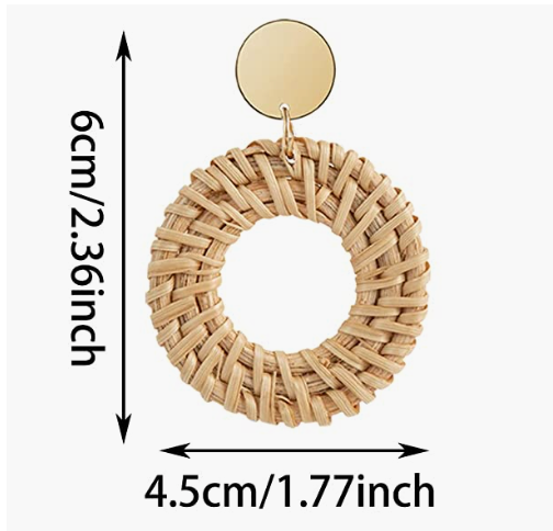 Rattan Earrings