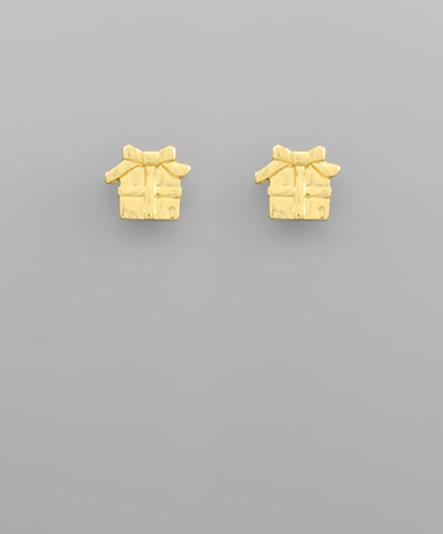 Christmas Themed Gold Dipped Earrings