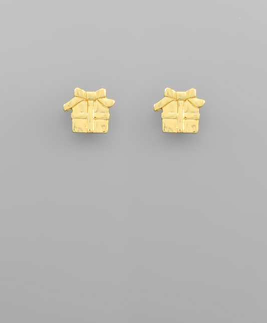 Christmas Themed Gold Dipped Earrings