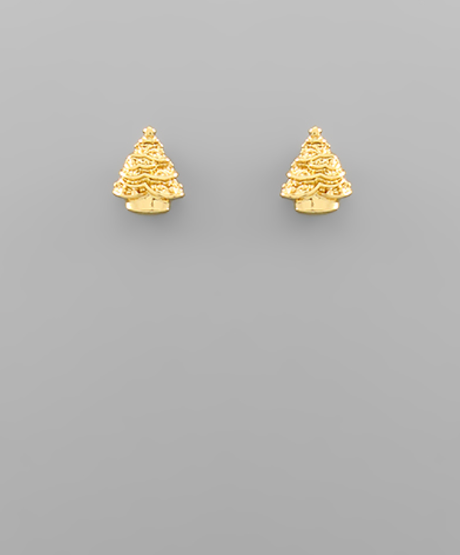 Christmas Themed Gold Dipped Earrings