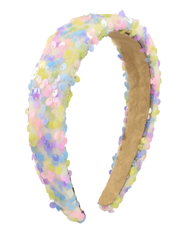 Sequined Padded Headband