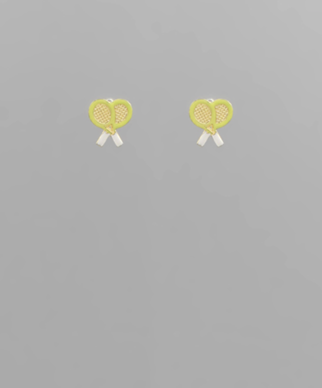 Tennis Racquet Stud Earrings