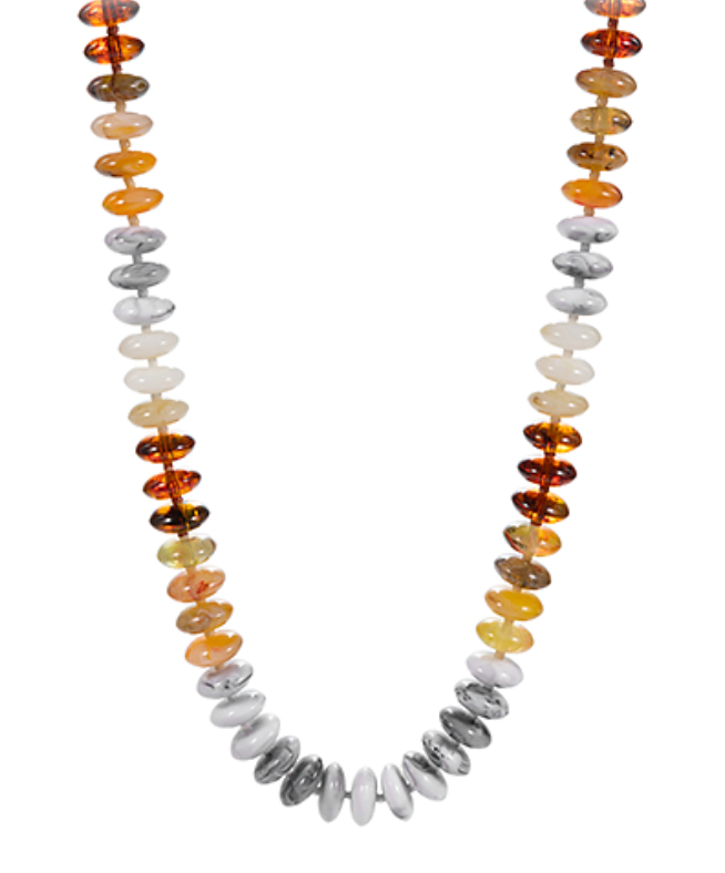 Beaded Disk Ombre Necklace