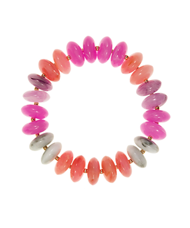 Beaded Disk Ombre Bracelet