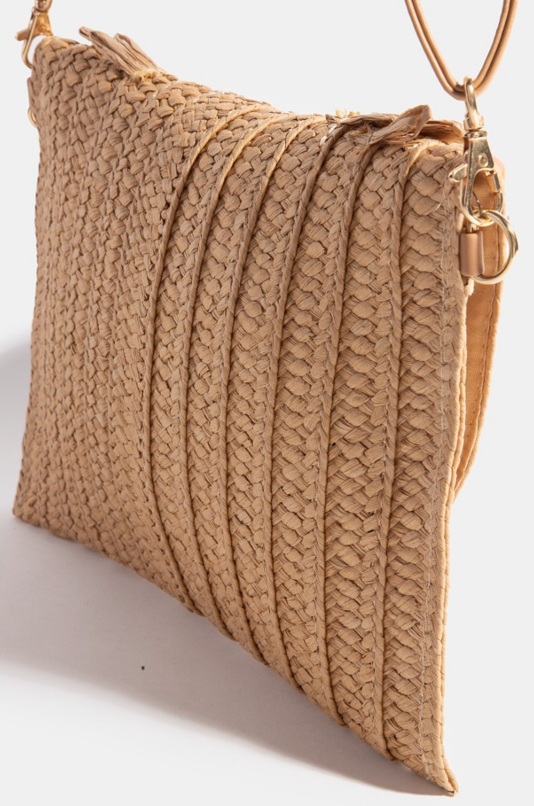 Intricate Paper Weave Envelope Clutch Bag