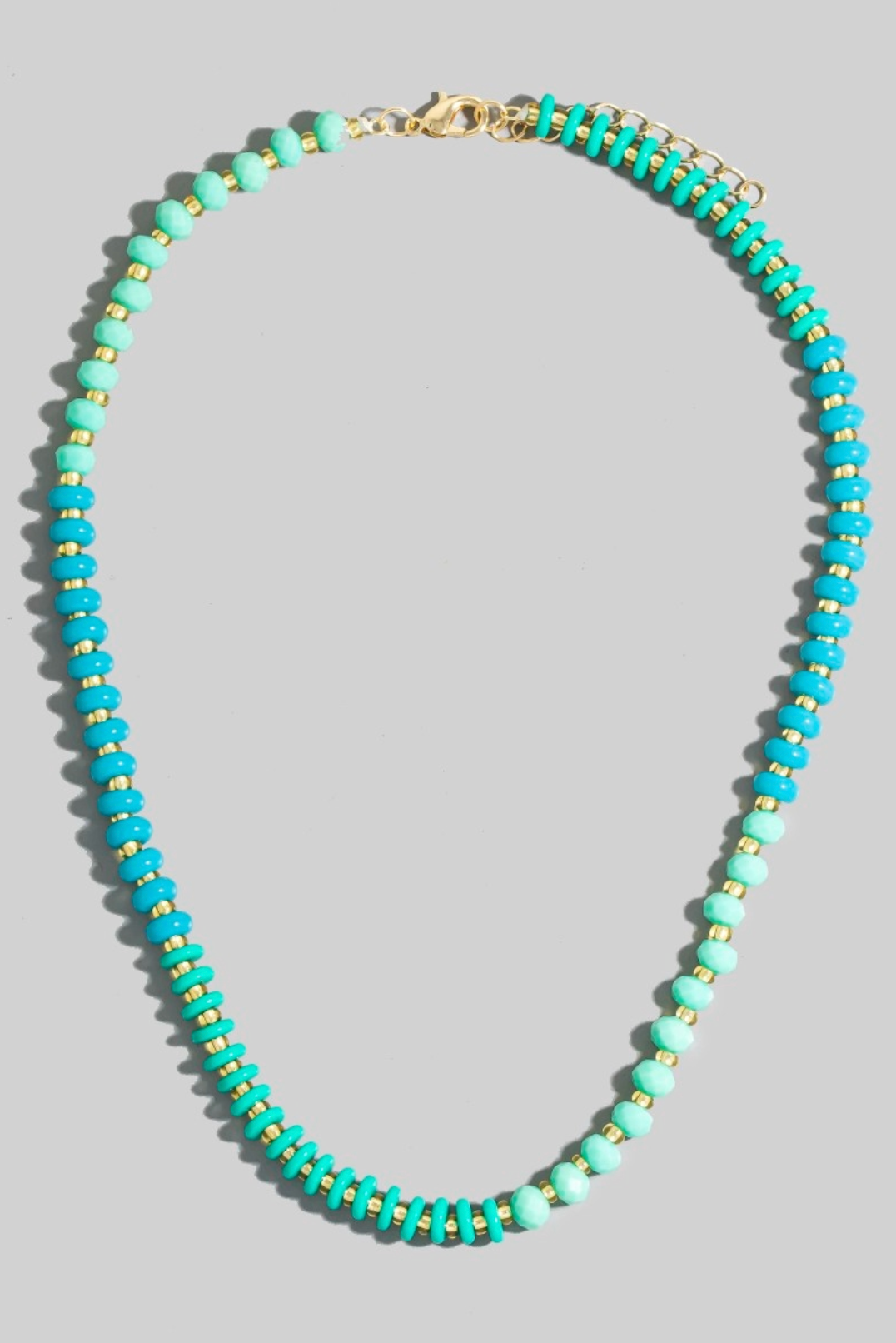 Stone And Glass Beaded Necklace