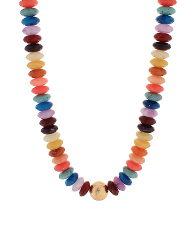 Metal Ball & Beads Necklace