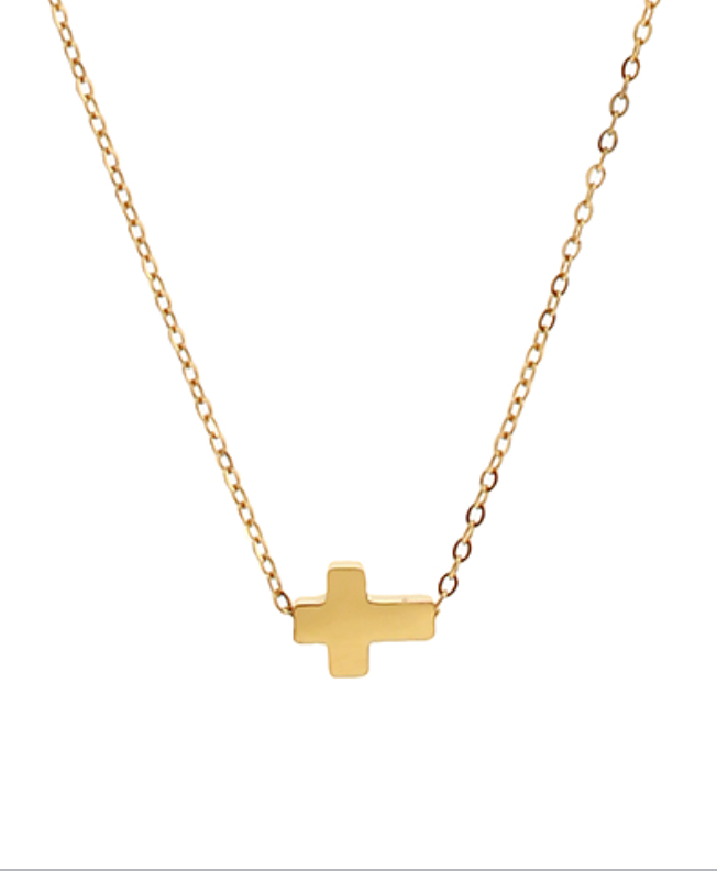 Cross Pendant Stainless Steel Necklace