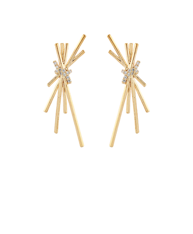 Knotted Bar Earrings