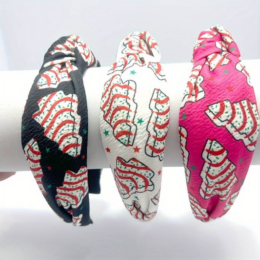 Christmas Tree Cake Holiday Headbands