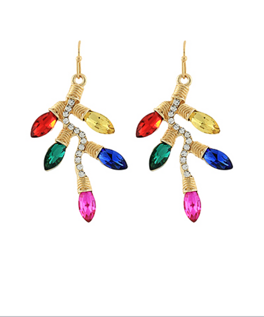 Christmas Light Bulb Earrings