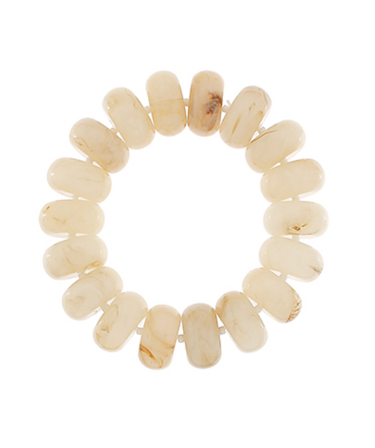 Chunky Marble Beaded Stretch Bracelets