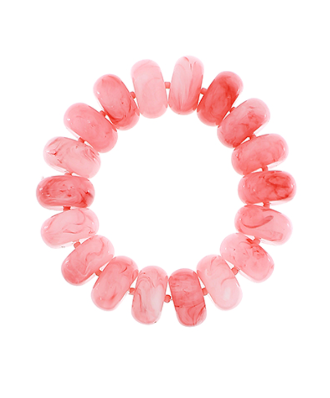 Chunky Marble Beaded Stretch Bracelets