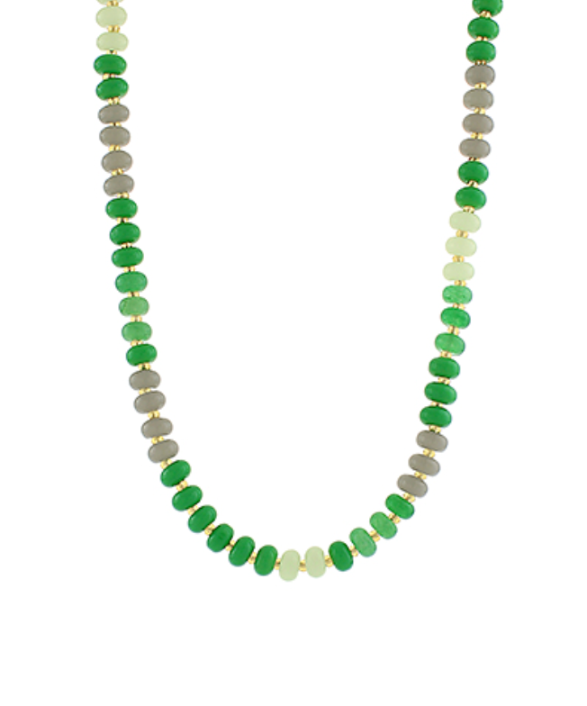 Rondelle & Seed Bead Necklace