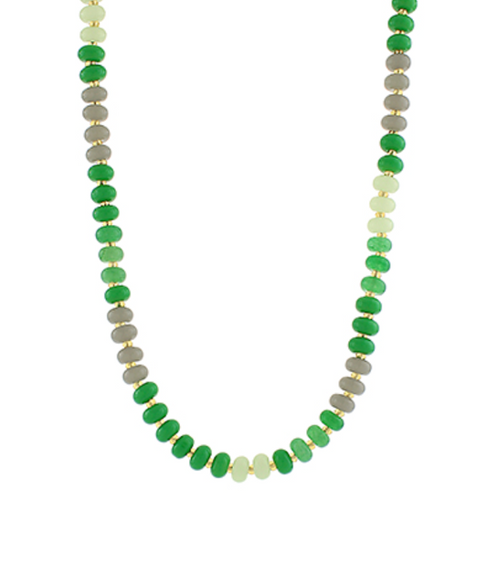 Rondelle & Seed Bead Necklace