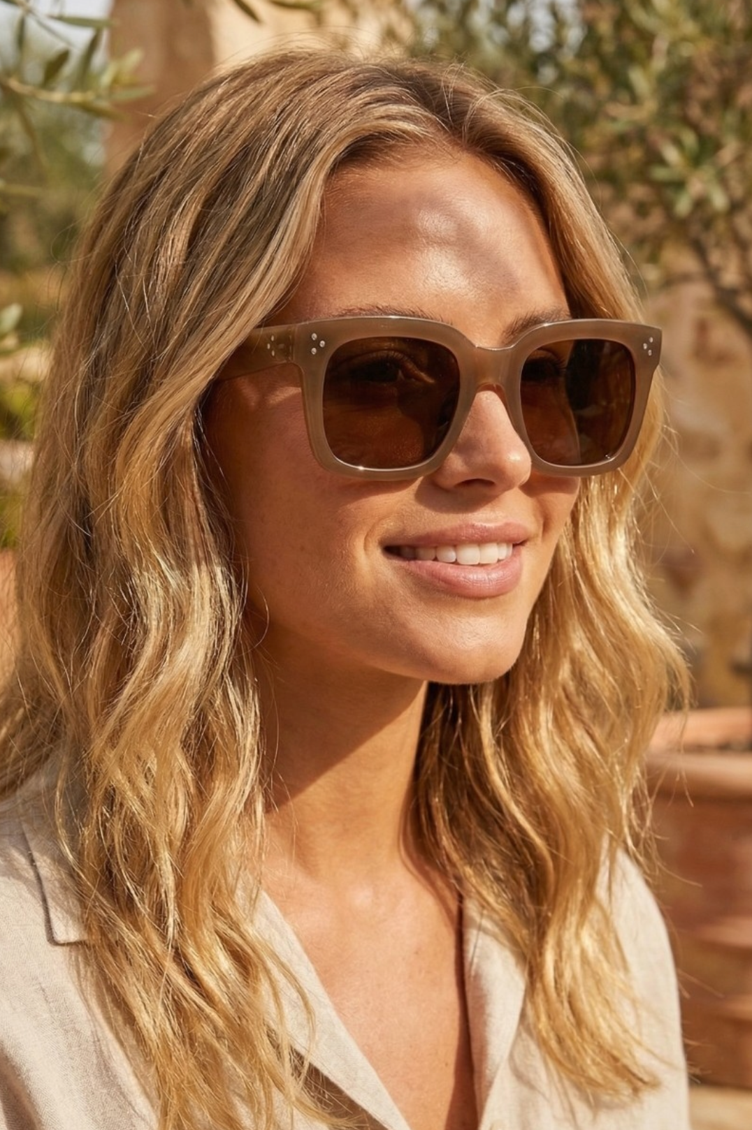 Oversized Square Frame Sunglasses
