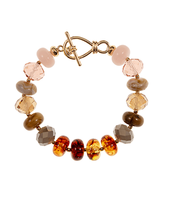 Glass Mix Shaped Beaded Bracelet