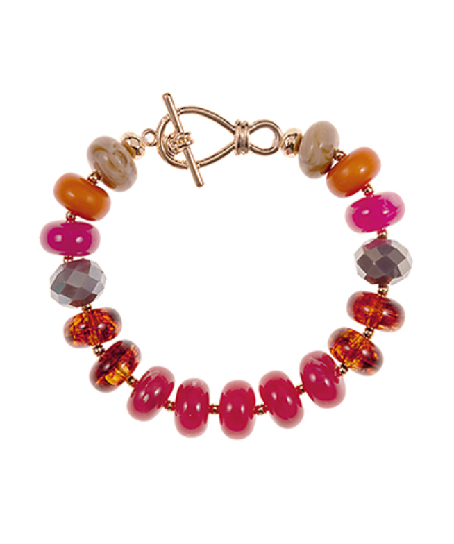 Glass Mix Shaped Beaded Bracelet